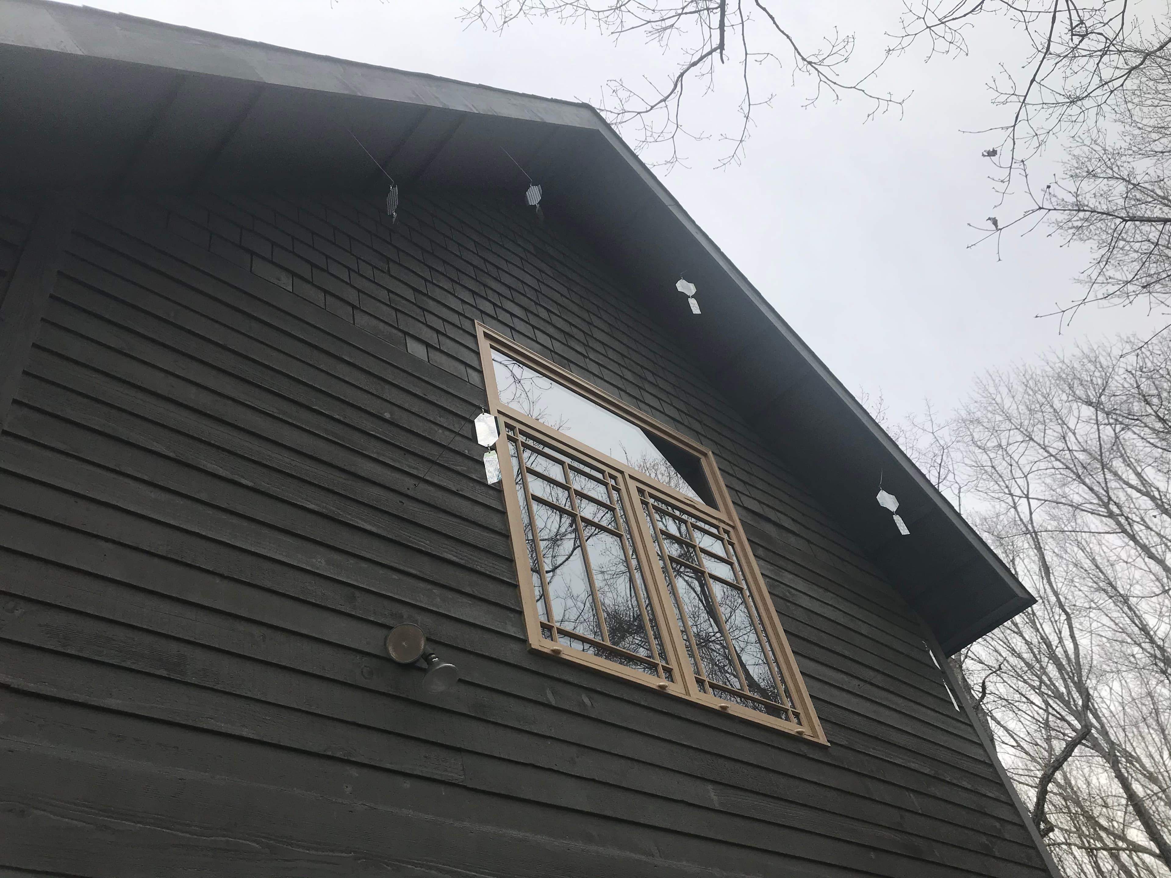 Residential soffit with bird deterrent systems